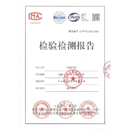 新国标型号CXBG-2-1-PS-A-BG-16HK 检测报告
